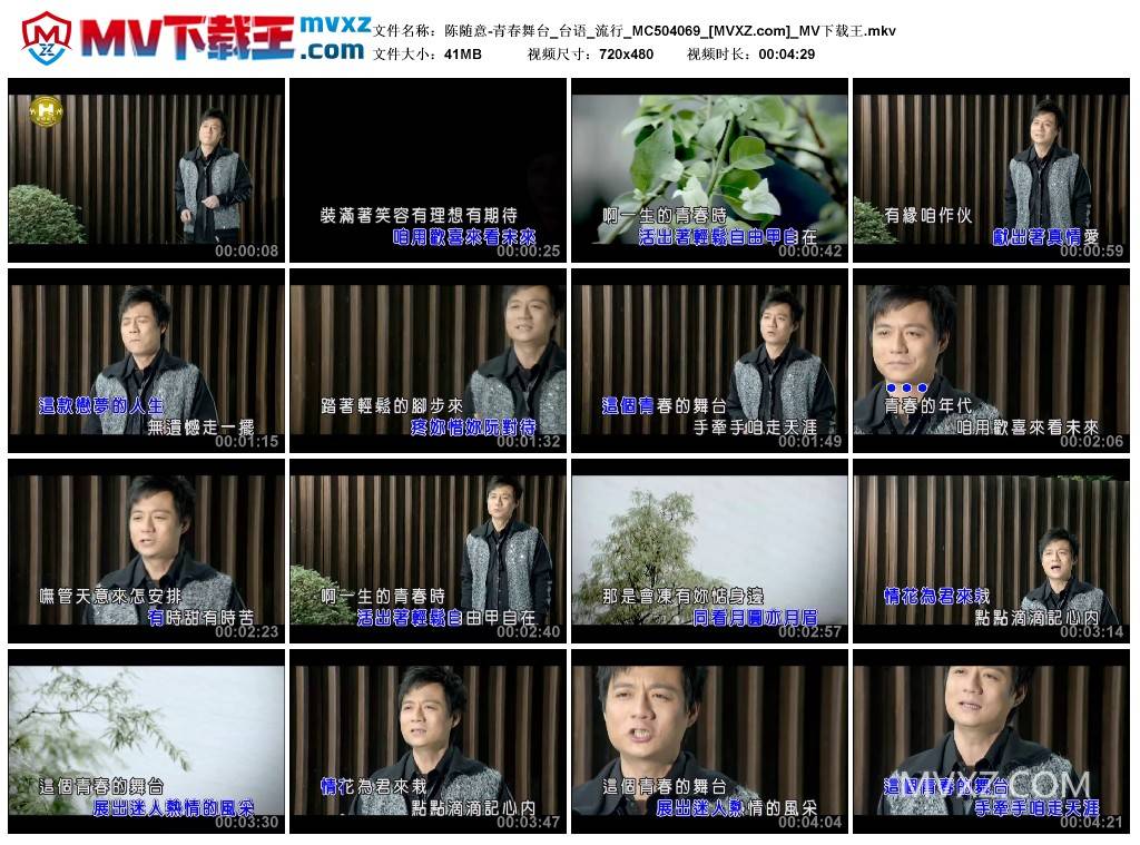 陈随意-青春舞台_台语_流行_MC504069
